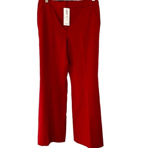 Chico's Pants - NWT Chico's So Slimming Trouser Pants Size 1R Medium/8/10 Enamel Red